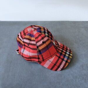 NEW Gap 100% Cotton Red Plaid Baseball Hat Cap NWT - Sold Out